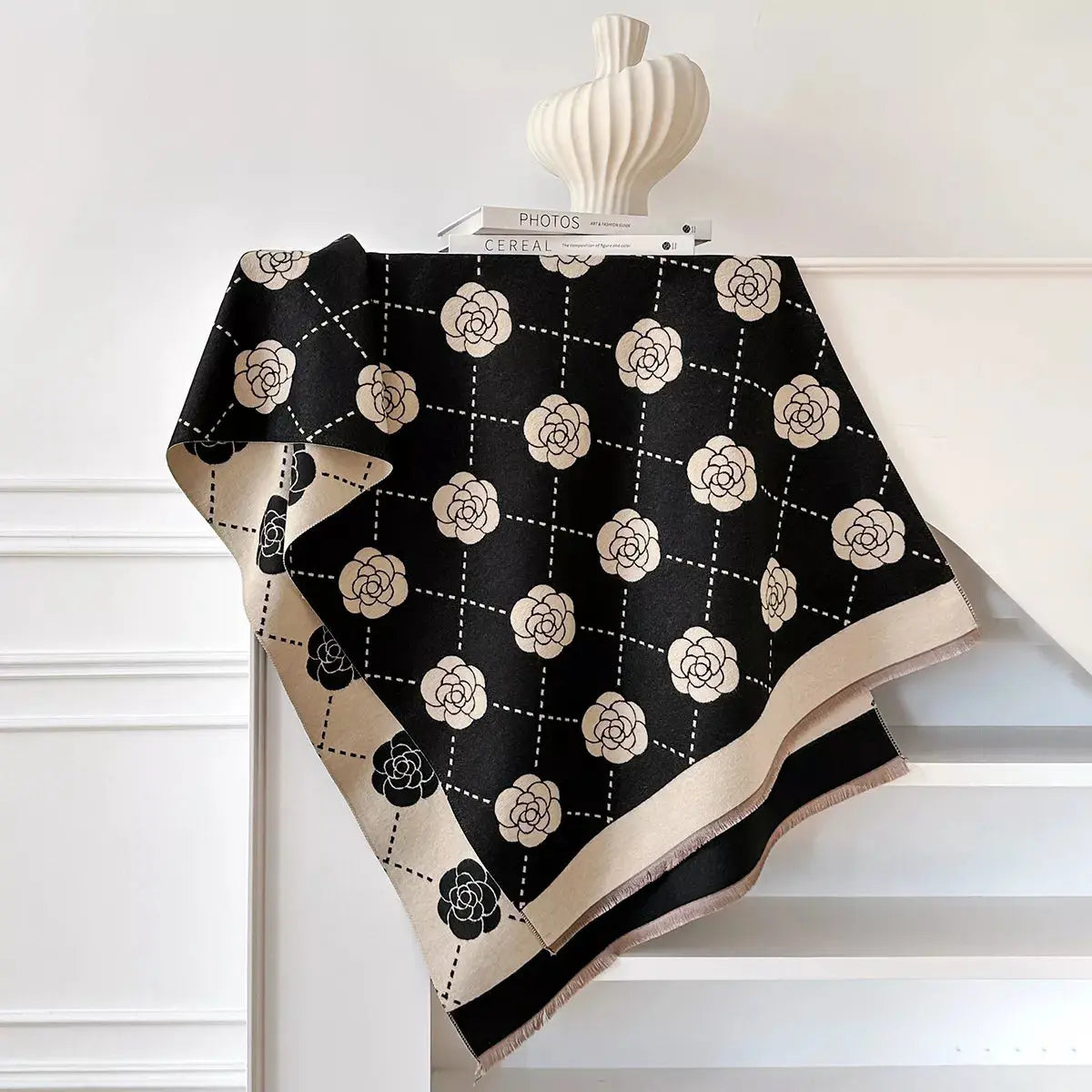 Floral Raw Hem Womens Scarf - Be Bliss Boutique