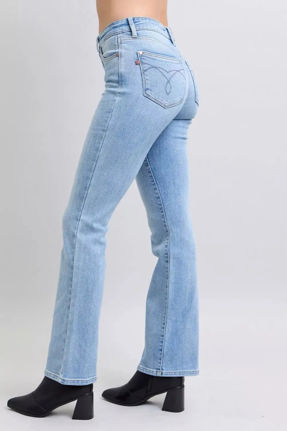 Judy Blue Jeans - Mid Rise Thermal Bootcut Jeans - Be Bliss Boutique