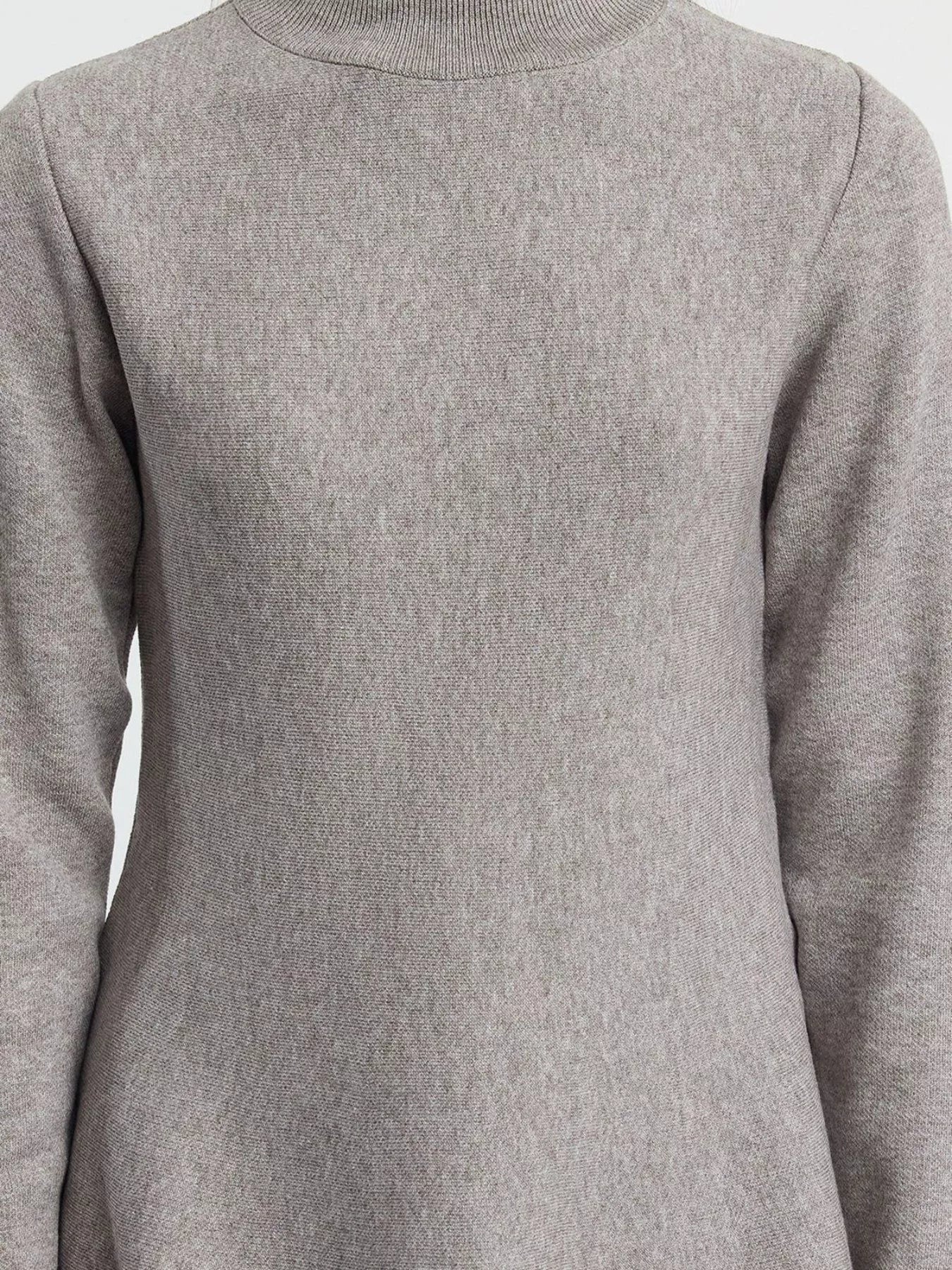 Mock Neck Long Sleeve Sweater -  Be Bliss Boutique