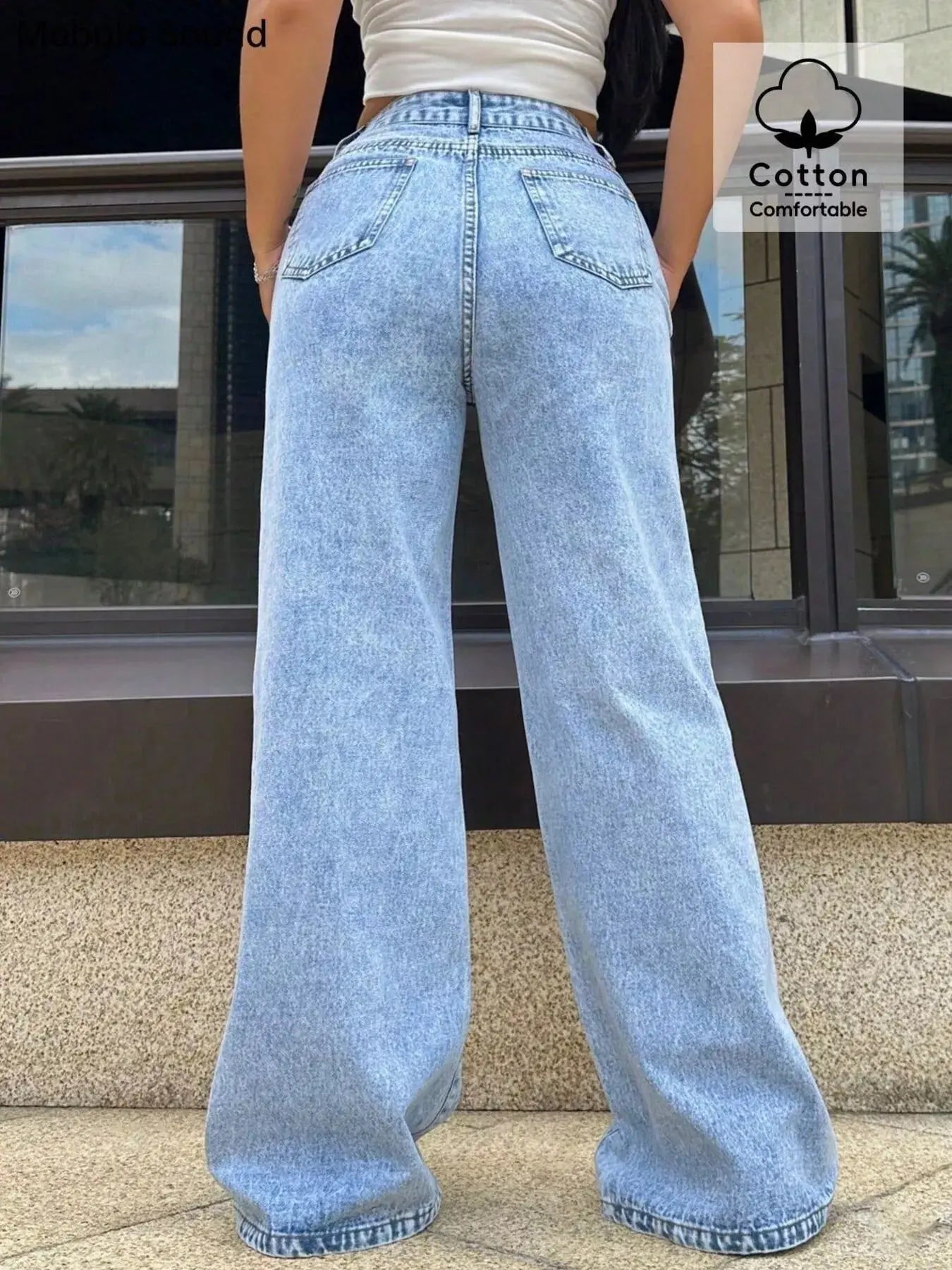 Washed Wide Leg Jeans - Be Bliss Boutique