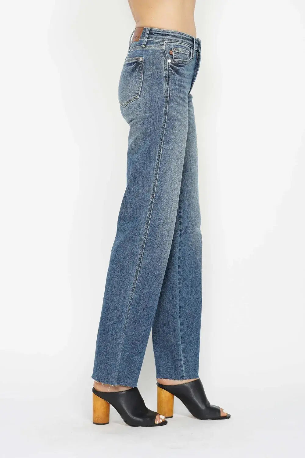 Full Size/Plus Size Tummy Control Straight Judy Blue Jeans - Be Bliss Boutique