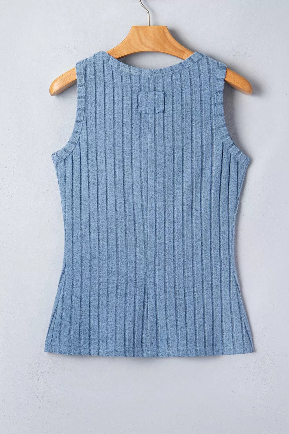Slim Mineral Wash Ribbed Tank Top - Be Bliss Boutique