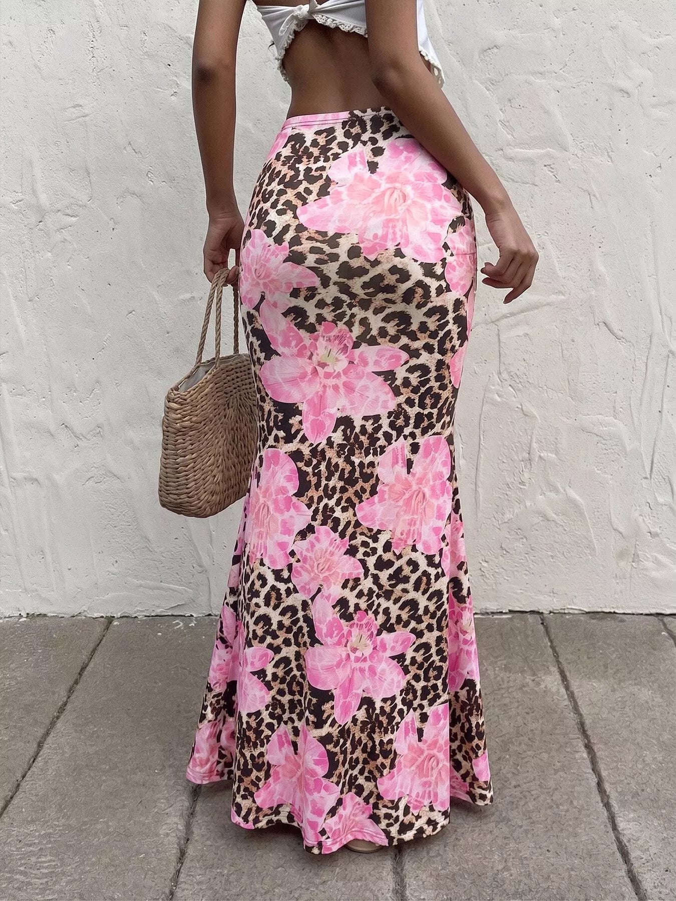 Leopard Print Bodycon Maxi Skirt - Be Bliss Boutique