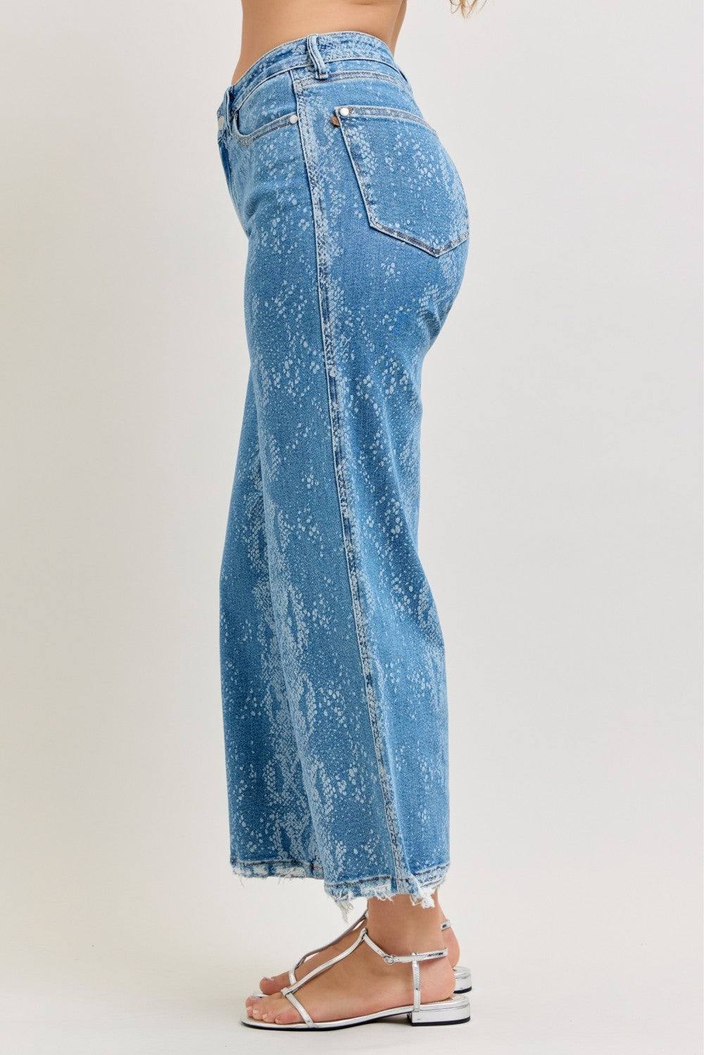Judy Blue High Rise Ankle Wide Leg Jeans - Be Bliss Boutique