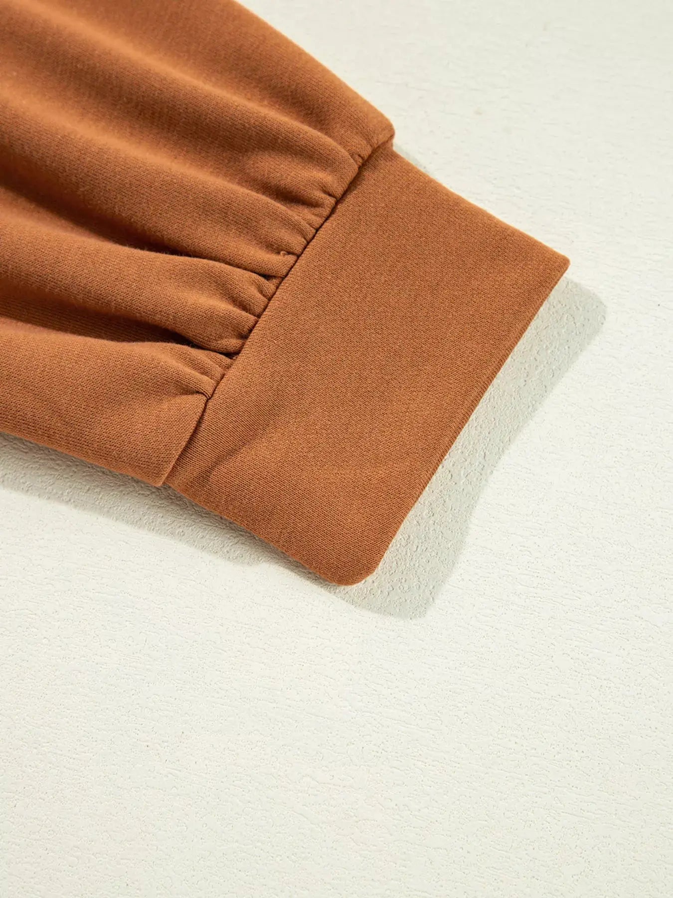 Notched Long Sleeve Oversized Happy Halloween Graphic Sweatshirt - Be Bliss Boutique