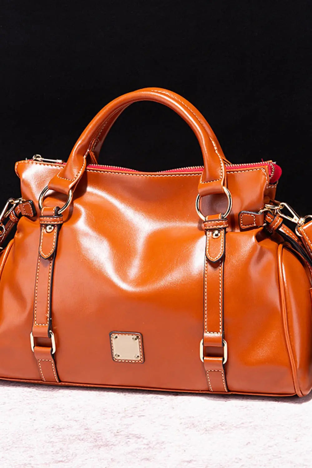 PU Leather Handbag with Tassels - Be Bliss Boutique