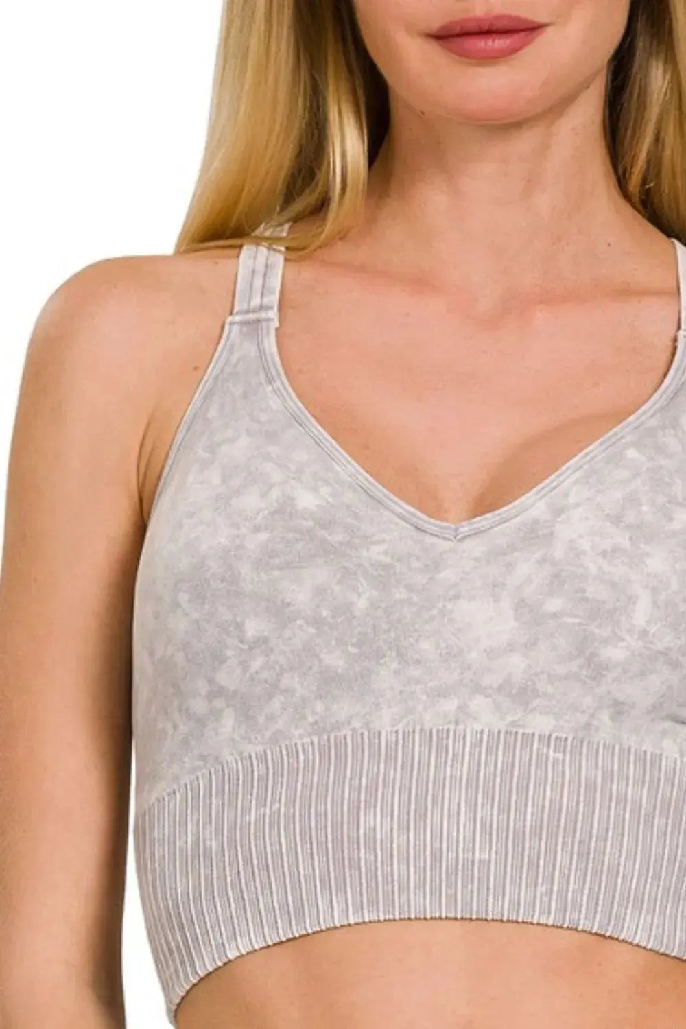 Zenana Washed Seamless Crisscross Racerback Tank Top - Be Bliss Boutique