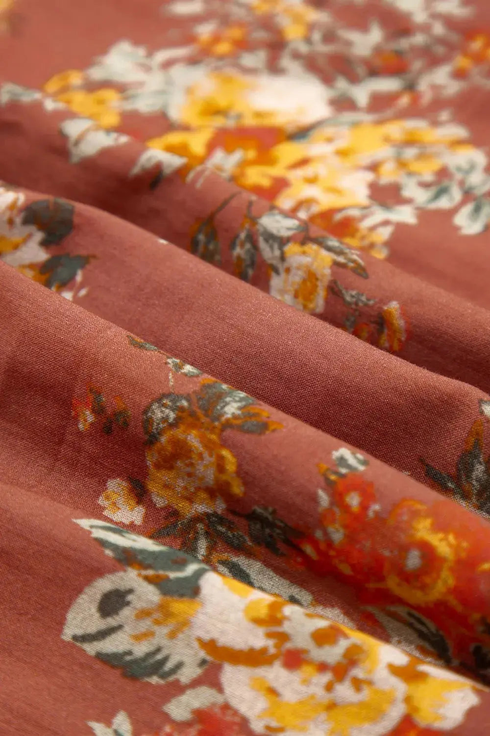 Floral Puff Sleeve Square Neck Knot Open Back Mini Dress - Be Bliss Boutique