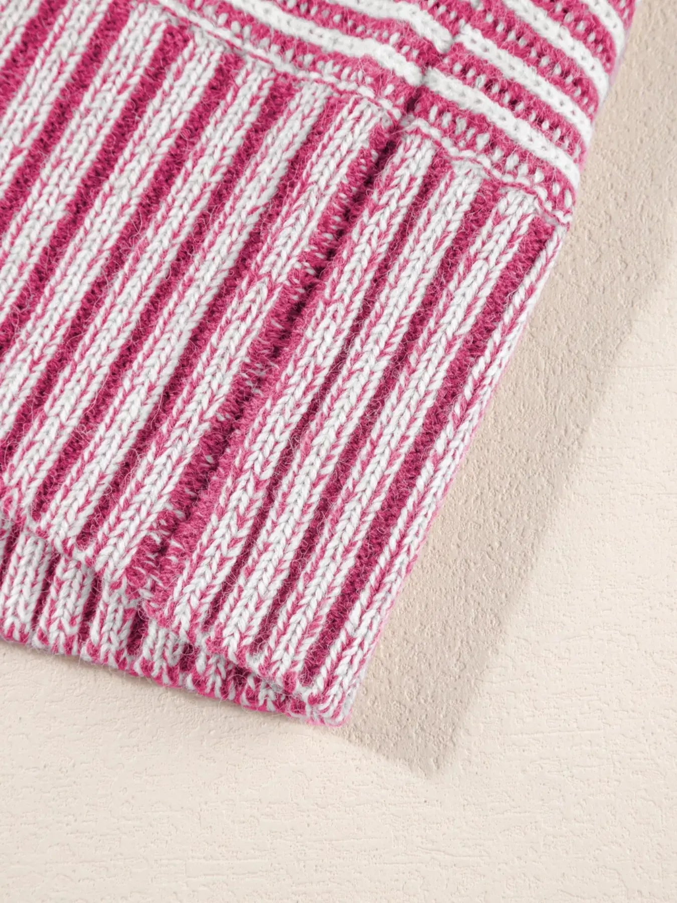 Striped Casual Boat Neck Sweater - Be Bliss Boutique