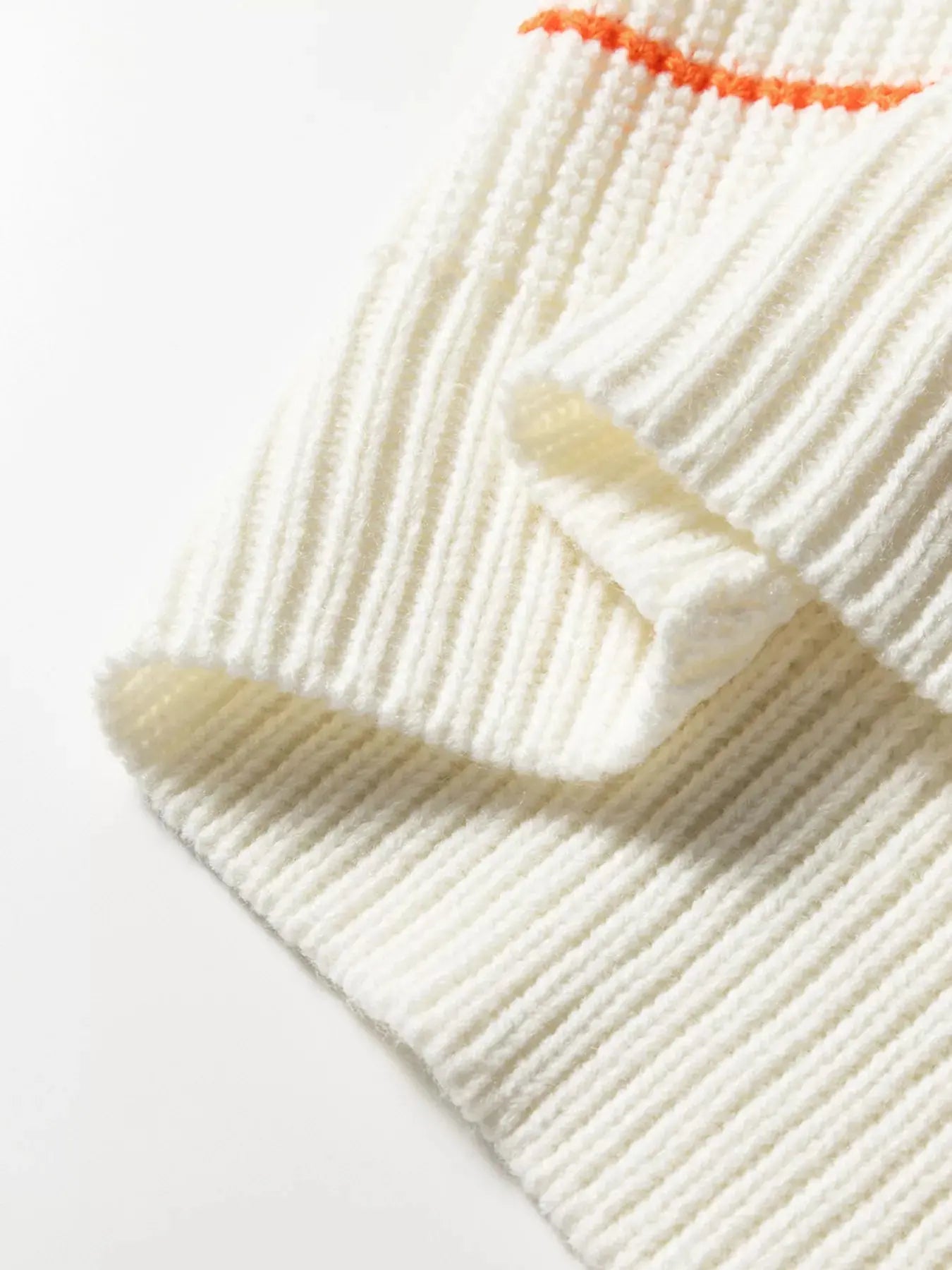 Colorful Striped Detail V-Neck Baggy Drop Shoulder Sweater - Be Bliss Boutique