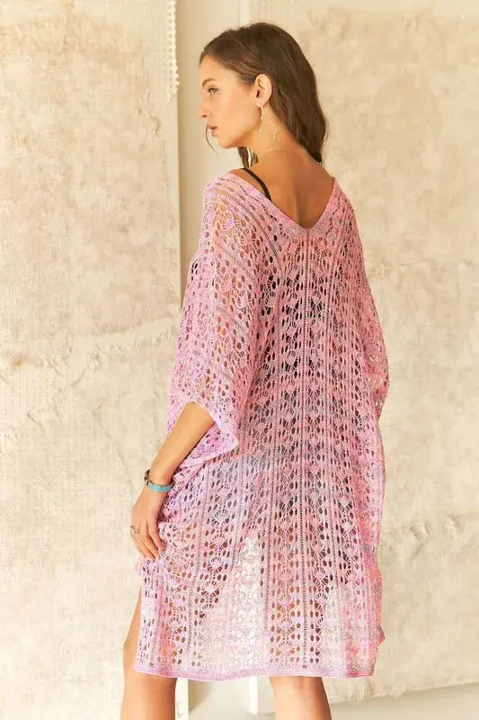 ADORA Crochet Cover Up Tunic Top - Be Bliss Boutique