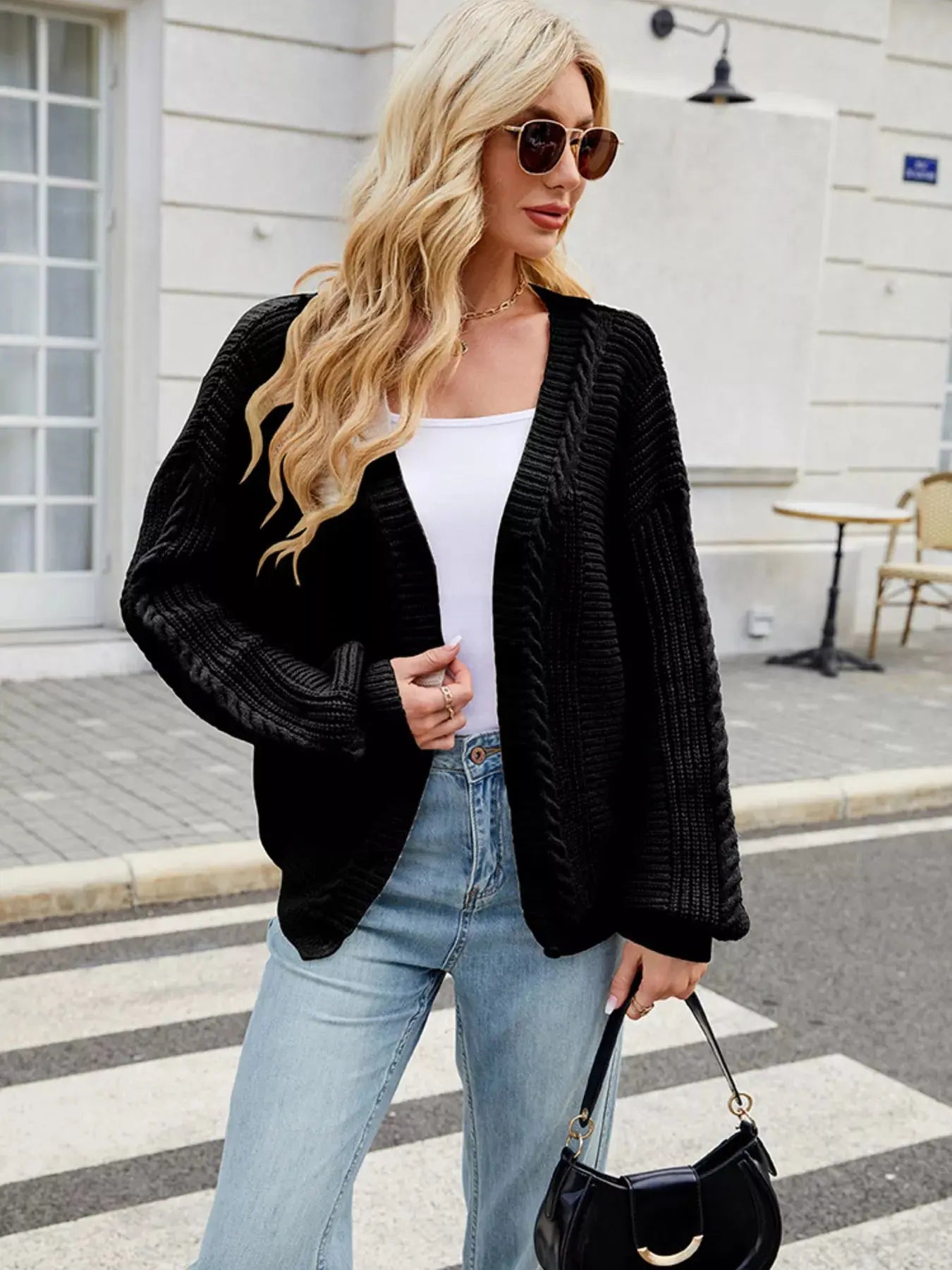 Button Up Long Sleeve Cardigan - Be Bliss Boutique