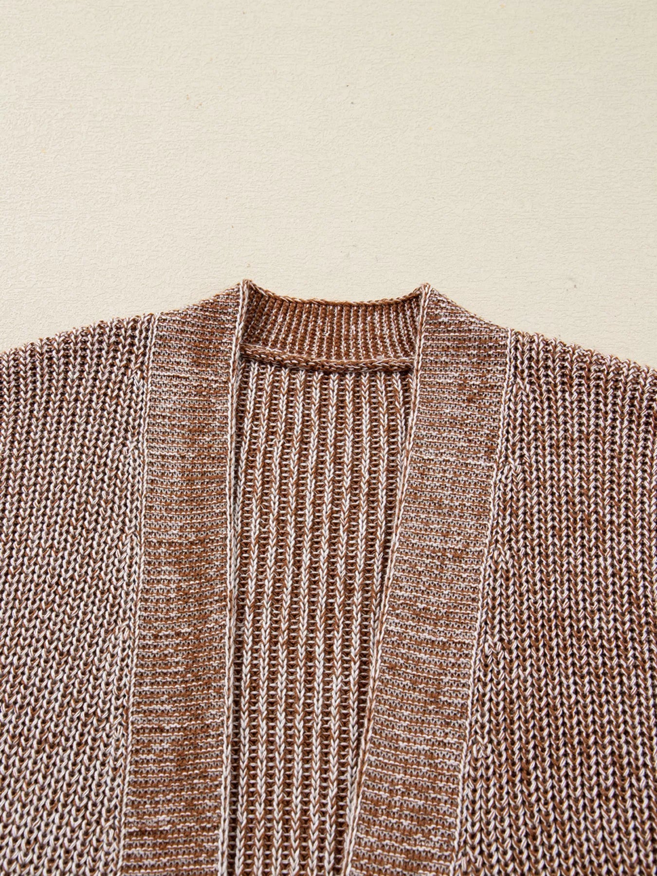 Open Front Dropped Shoulder Cardigan with Pockets - Be Bliss Boutique