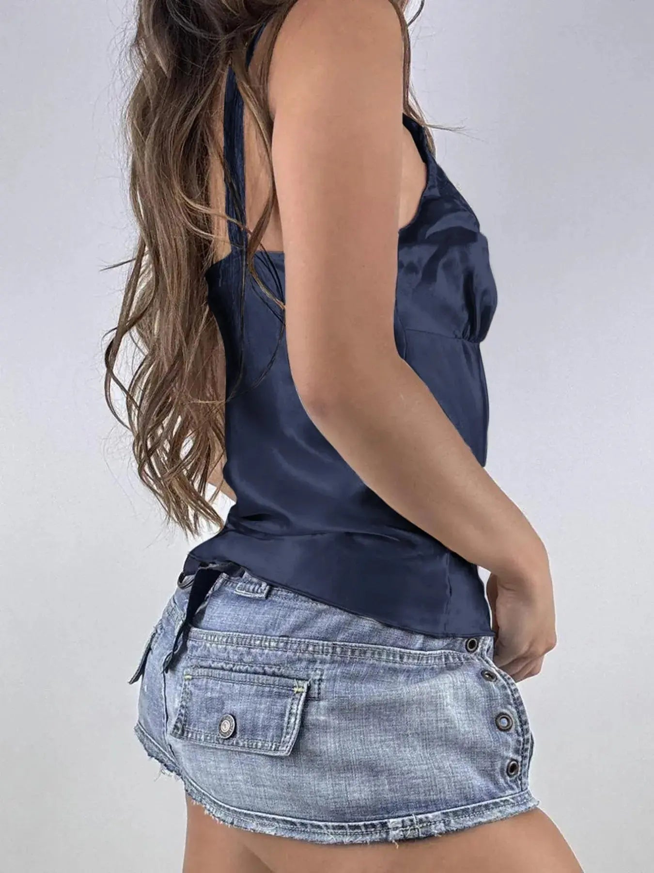 Lace Trim V-Neck Camisole Tank Top - Be Bliss Boutique