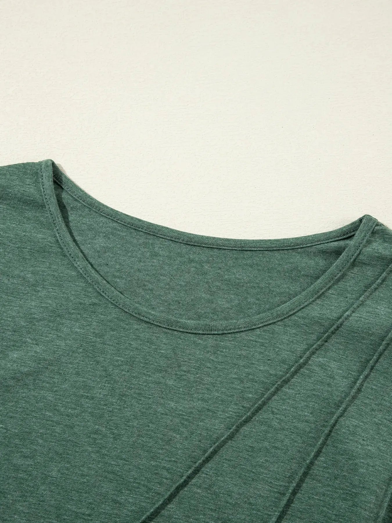 Asymmetric Seam Detail Long Sleeve Top - Be Bliss Boutique
