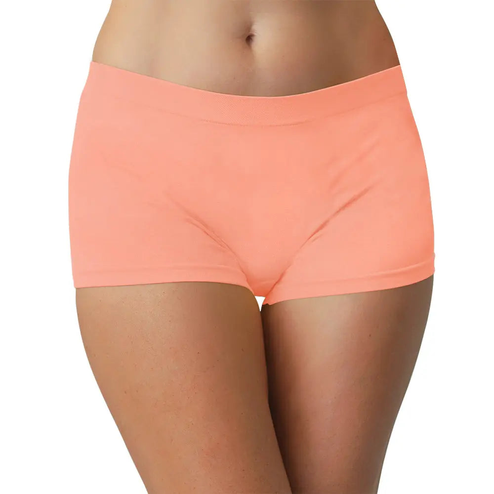 Peach Amber Seamless Tag Free Boy Short - Be Bliss Boutique