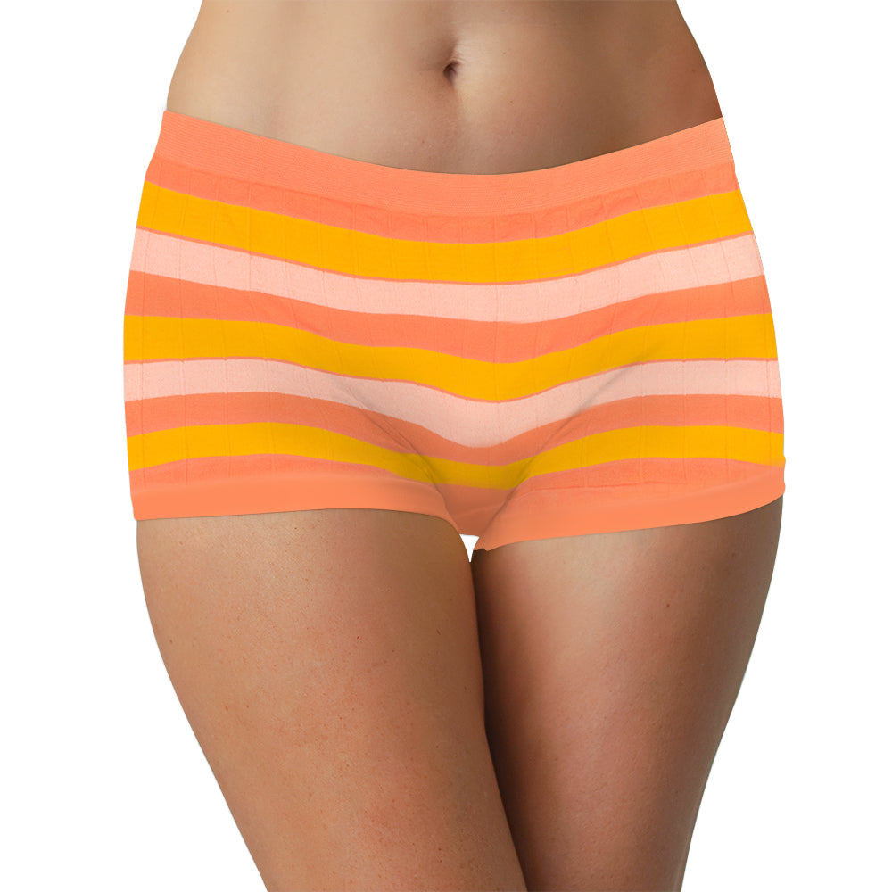 Seamless Stripe Tag Free Boyshort - Be Bliss Boutique