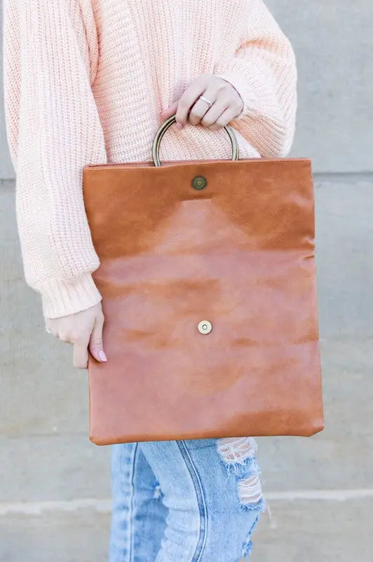 Fold-over O-ring Clutch - Be Bliss Boutique