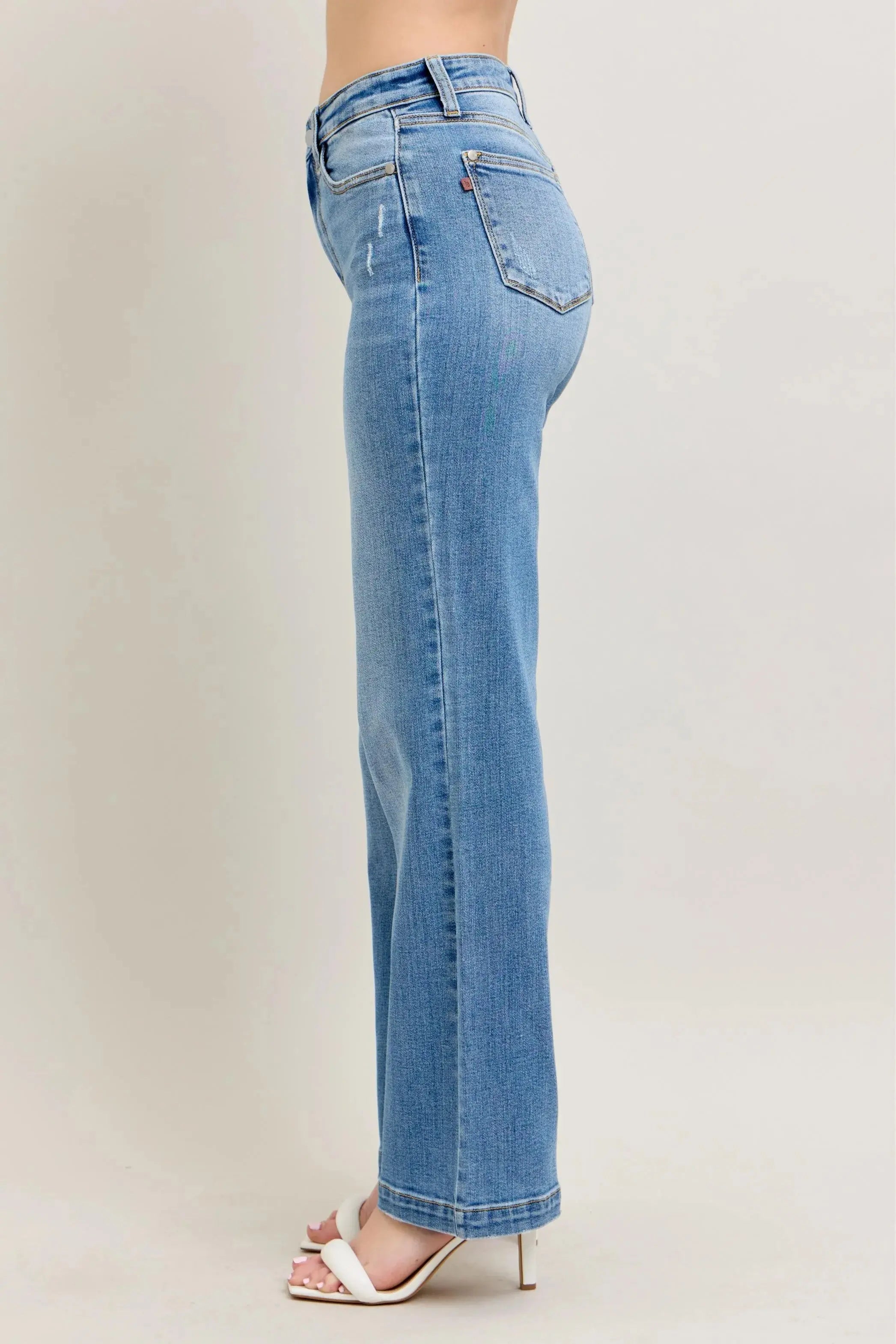 Full Size/Plus Size High Waist Straight Leg Judy Blue Jeans - Be Bliss Boutique