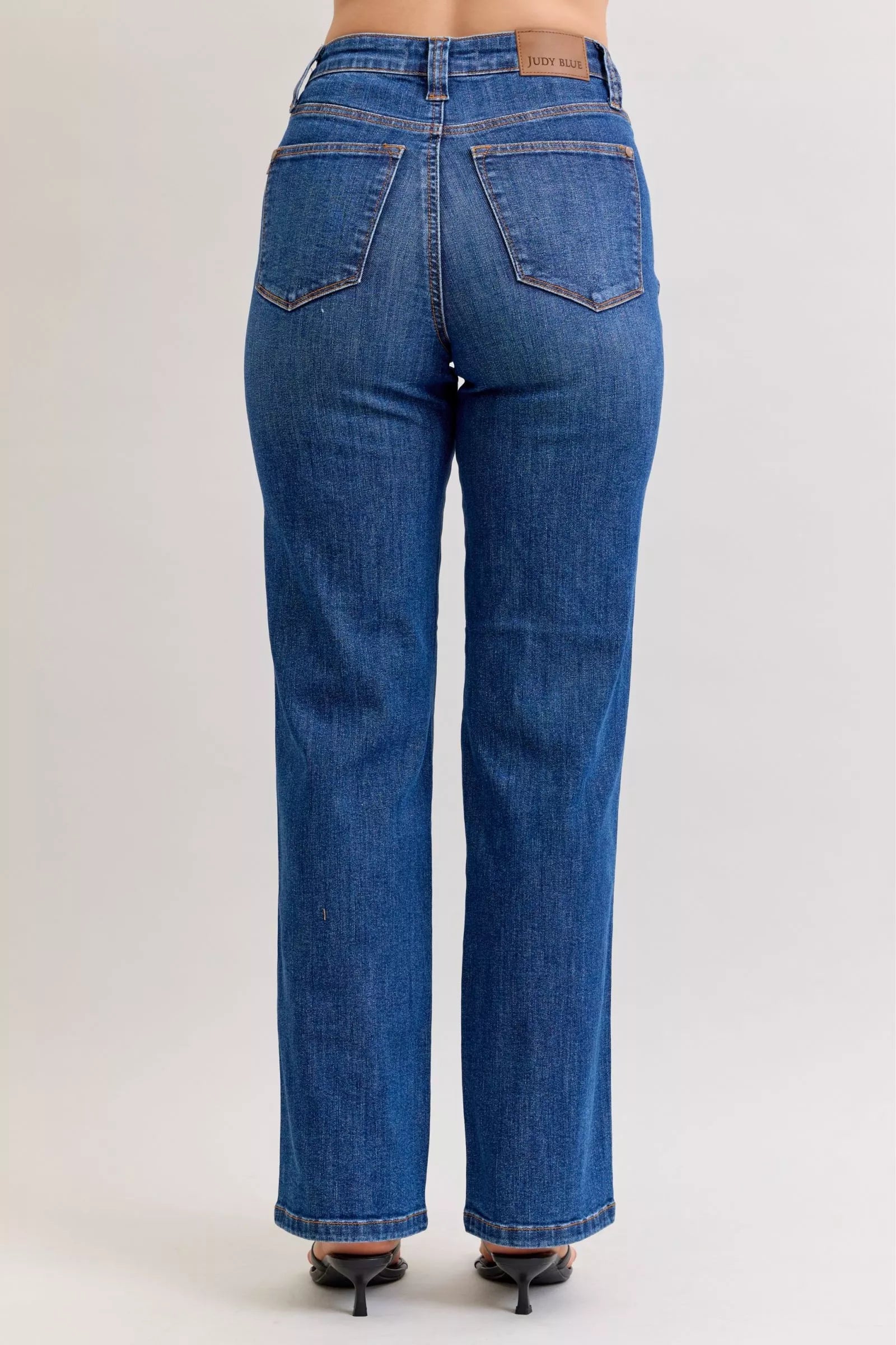 Judy Blue Jeans - High Waist Tummy Control Straight Jeans - Be Bliss Boutique