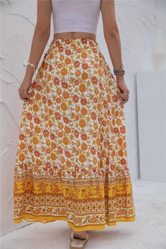 Women's Print Maxi Skirt - Be Bliss Boutique