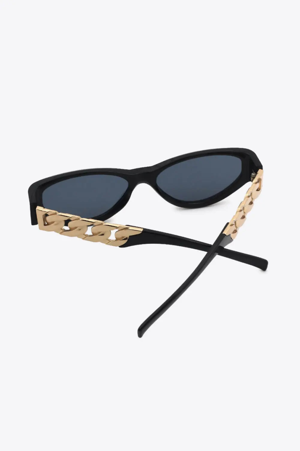Chain Detail Cat Eye Sunglasses – UV400 Fashion Shades - Be Bliss Boutique