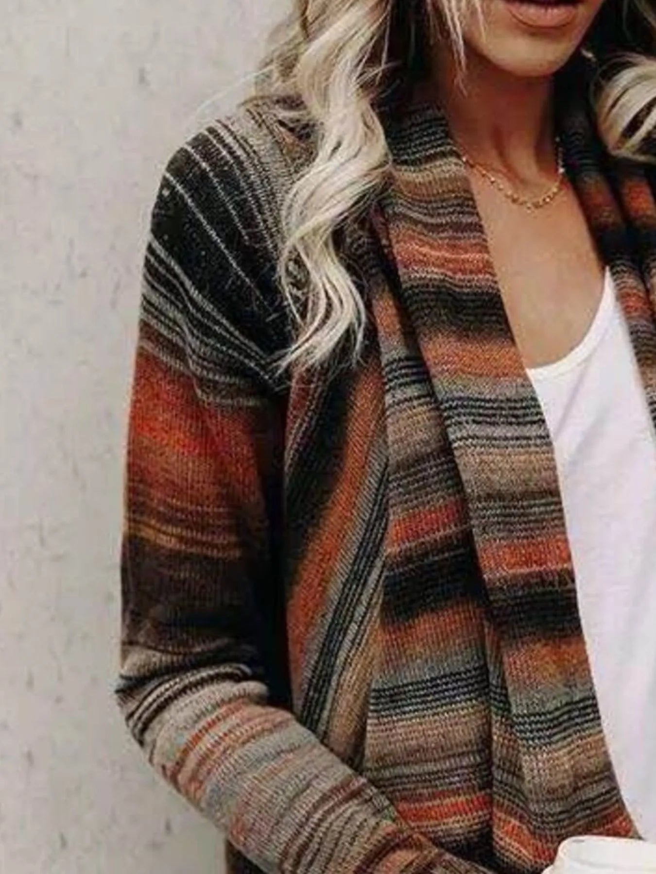 Fringe Long Sleeve Wrap Cardigan - Be Bliss Boutique