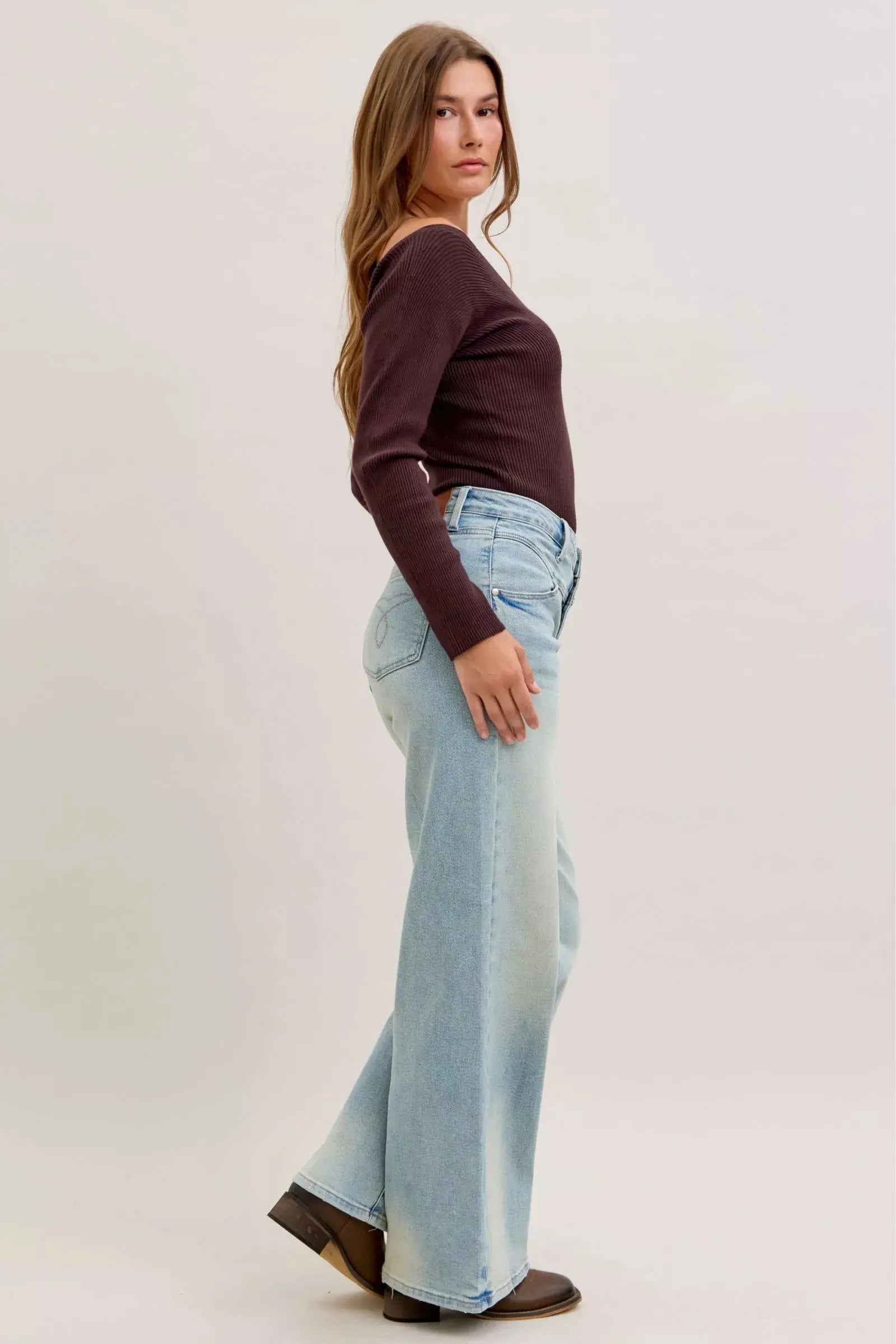 Judy Blue Jeans - High Waist Column Straight Jeans - Be Bliss Boutique