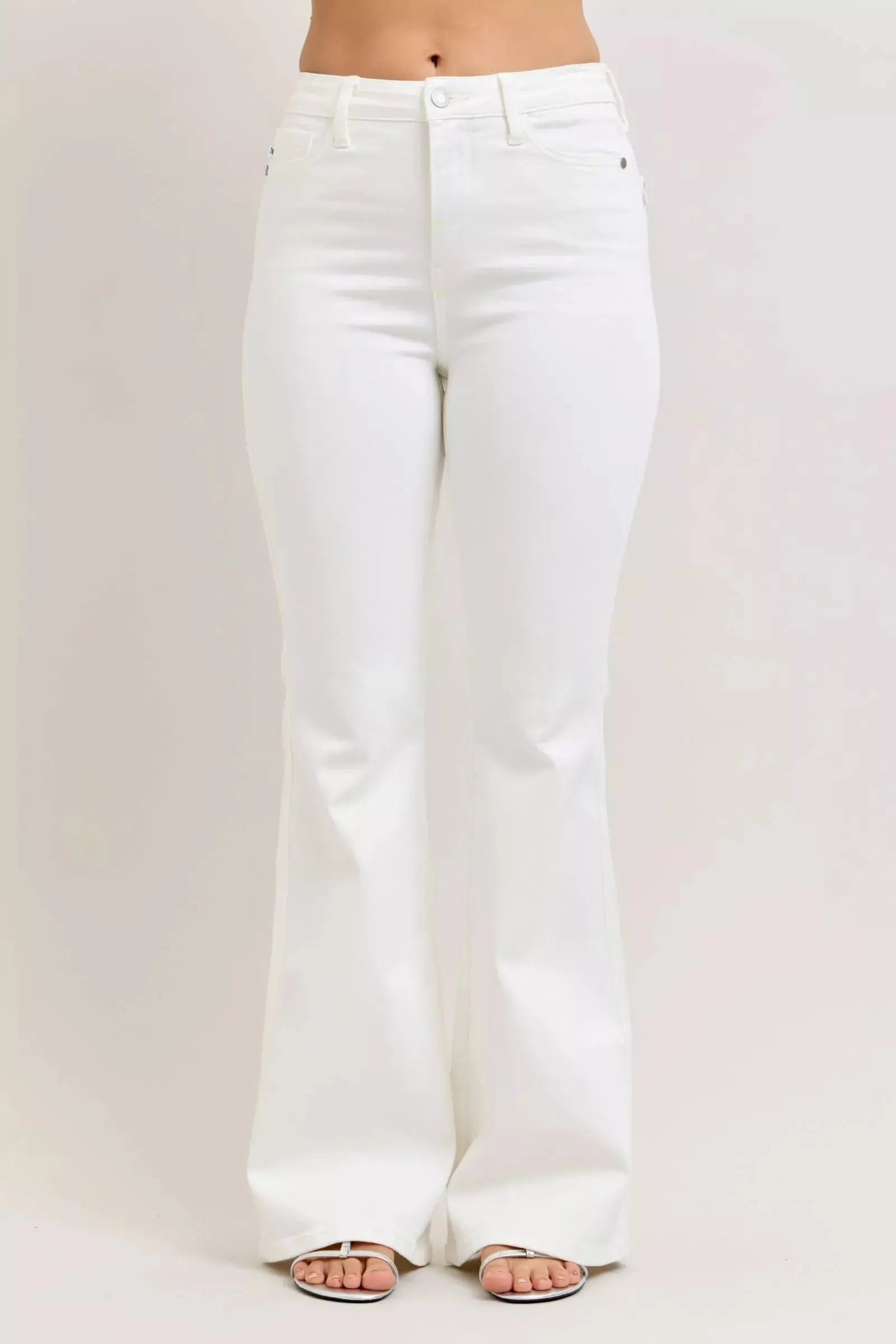 Judy Blue Jeans - High-Waisted Tummy Control Flare Jeans - Be Bliss Boutique