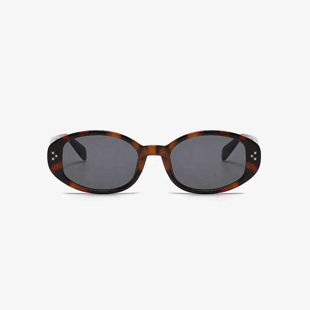 Tortoise Oval Polycarbonate UV400 Sunglasses - Be Bliss Boutique