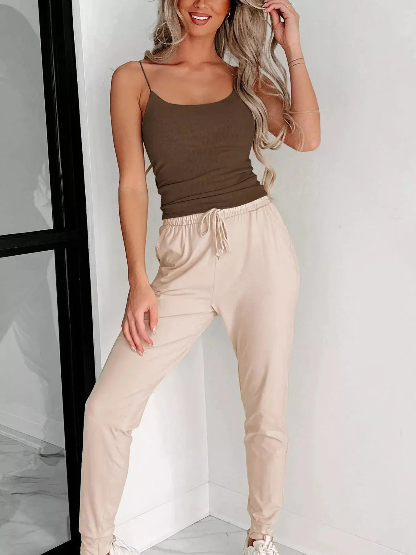 Women's Ribbed Scoop Neck Cami Tank Top - Be Bliss Boutique