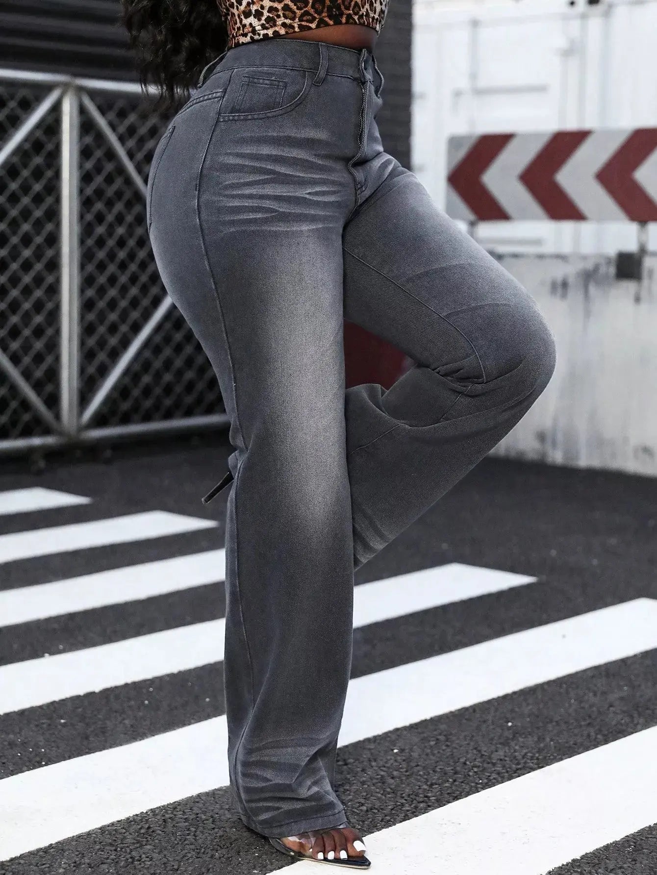 High Waist Straight Leg Jeans - Be Bliss Boutique