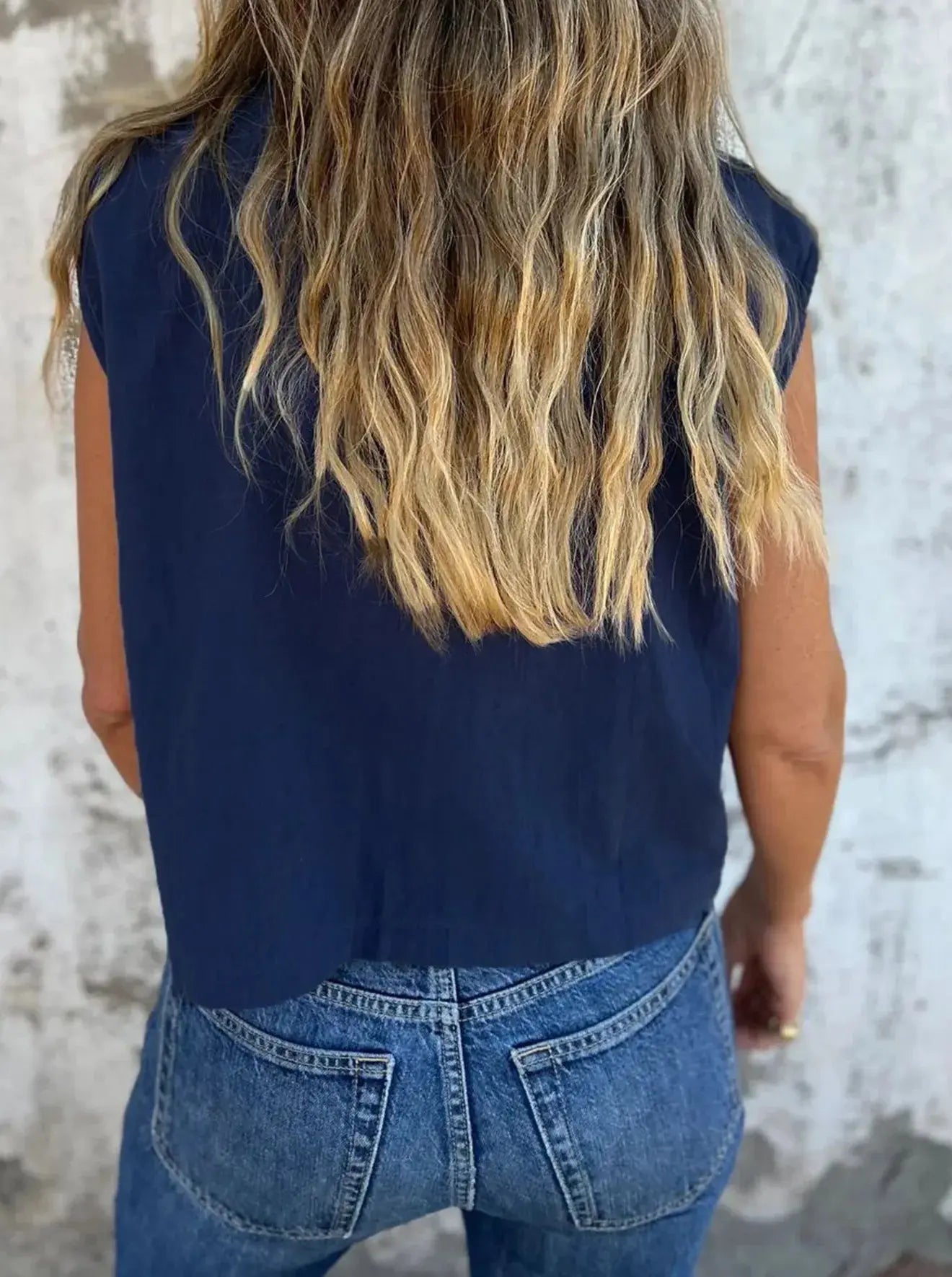 Full Size Cap Sleeve Button Down Linen Shirt - Be Bliss Boutique