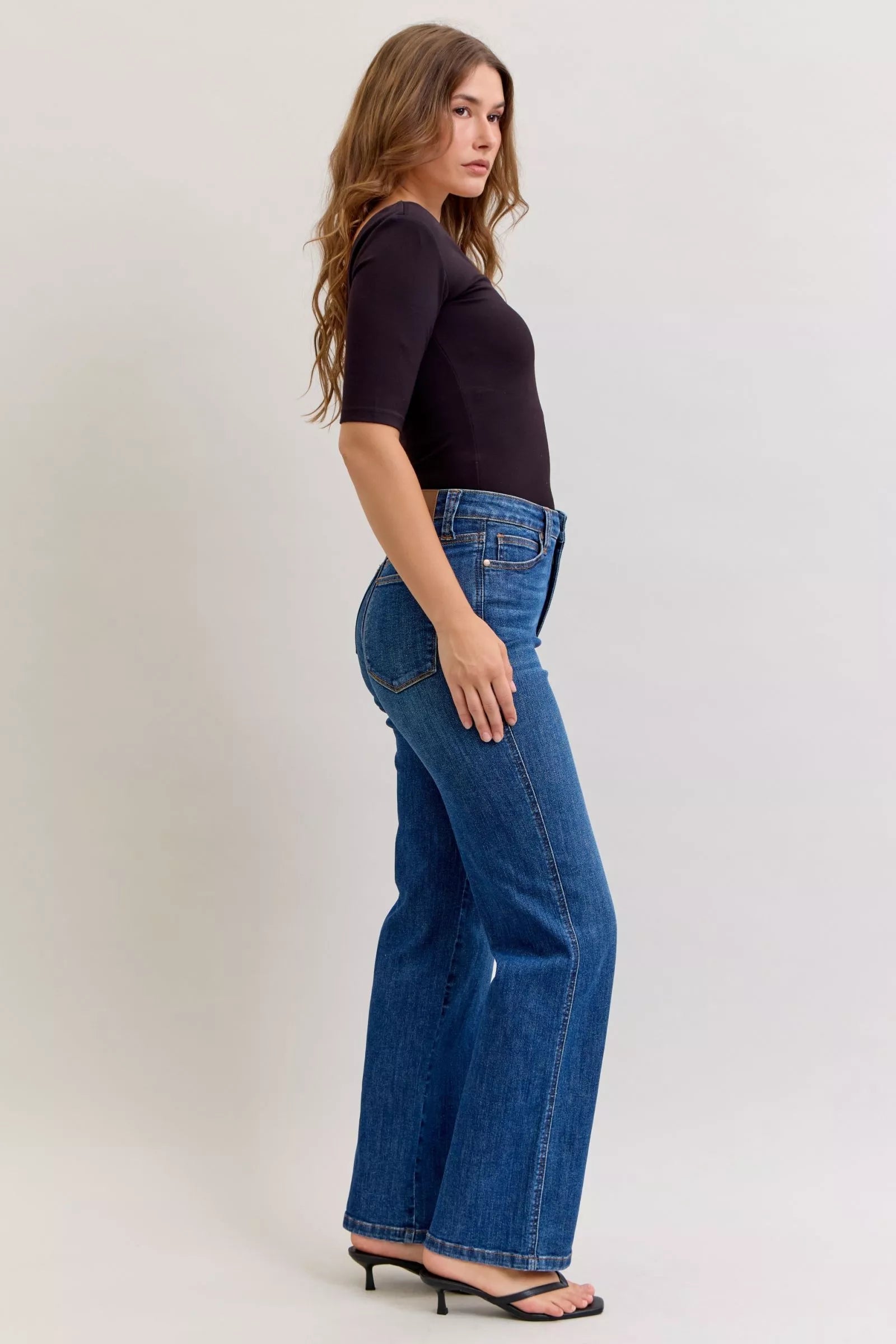 Judy Blue Jeans - High Waist Tummy Control Straight Jeans - Be Bliss Boutique