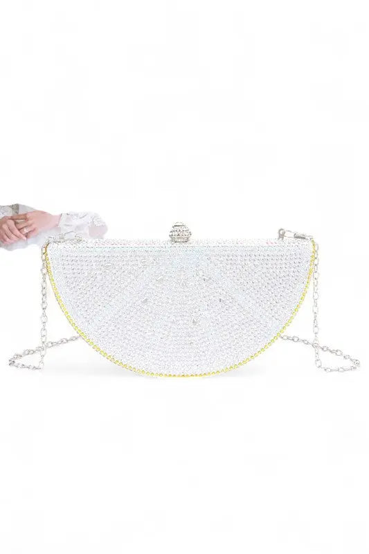 Rhinestone Iconic Fruit Slice Box Clutch - Be Bliss Boutique