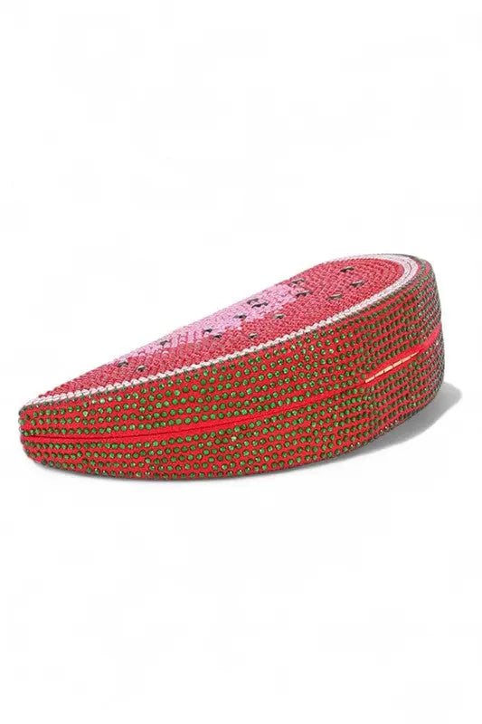 Rhinestone Iconic Fruit Slice Box Clutch - Be Bliss Boutique