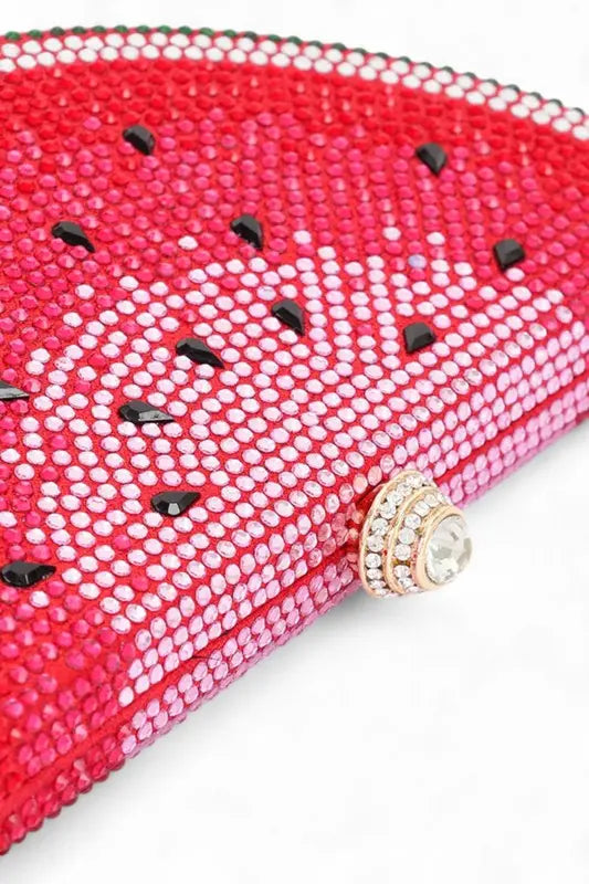 Rhinestone Iconic Fruit Slice Box Clutch - Be Bliss Boutique
