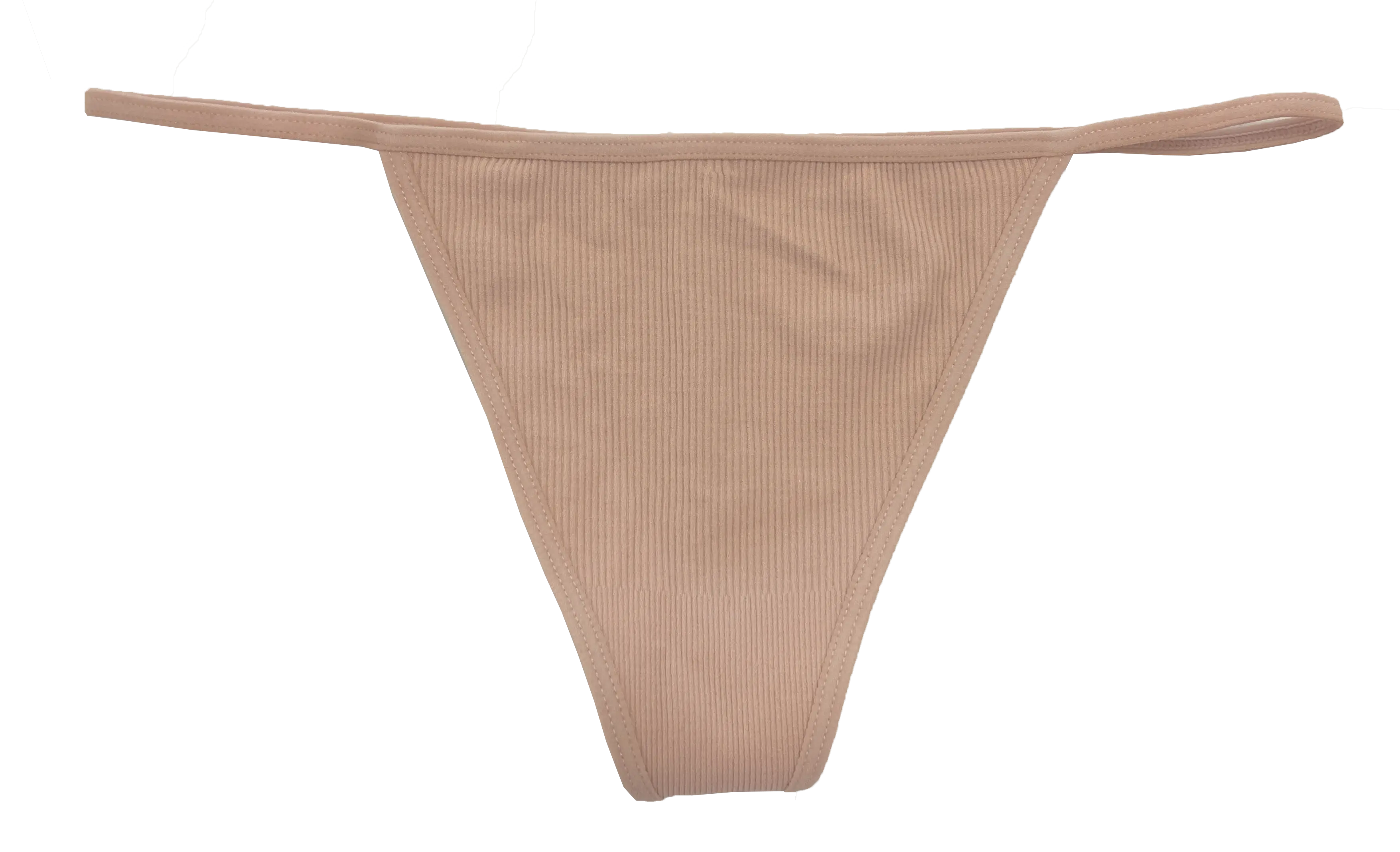 Seamless Rib Strappy Thong, XS-2X - Be Bliss Boutique