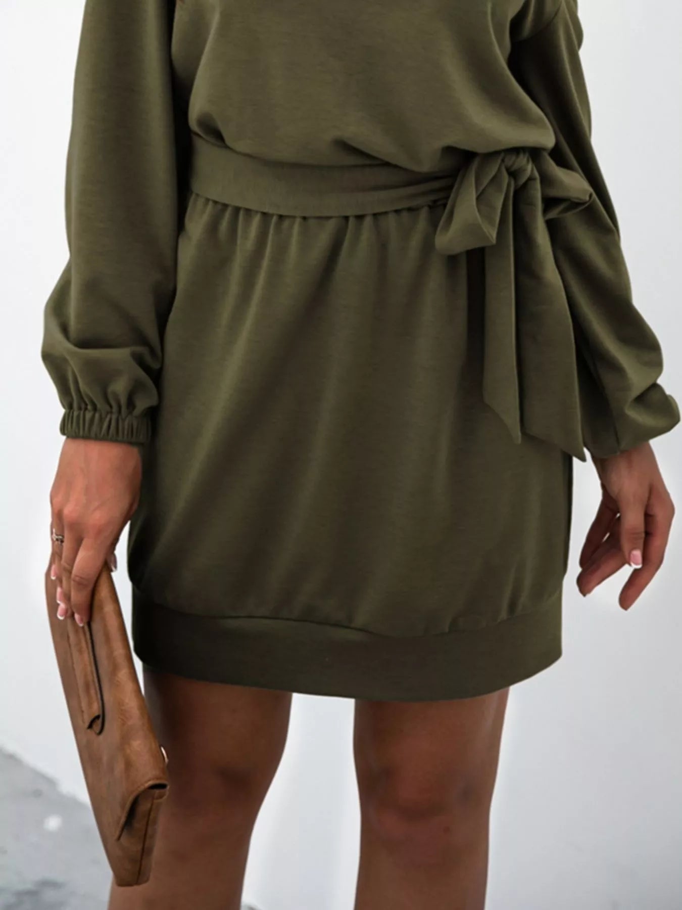 One Shoulder Tie Waist Dress - Be Bliss Boutique