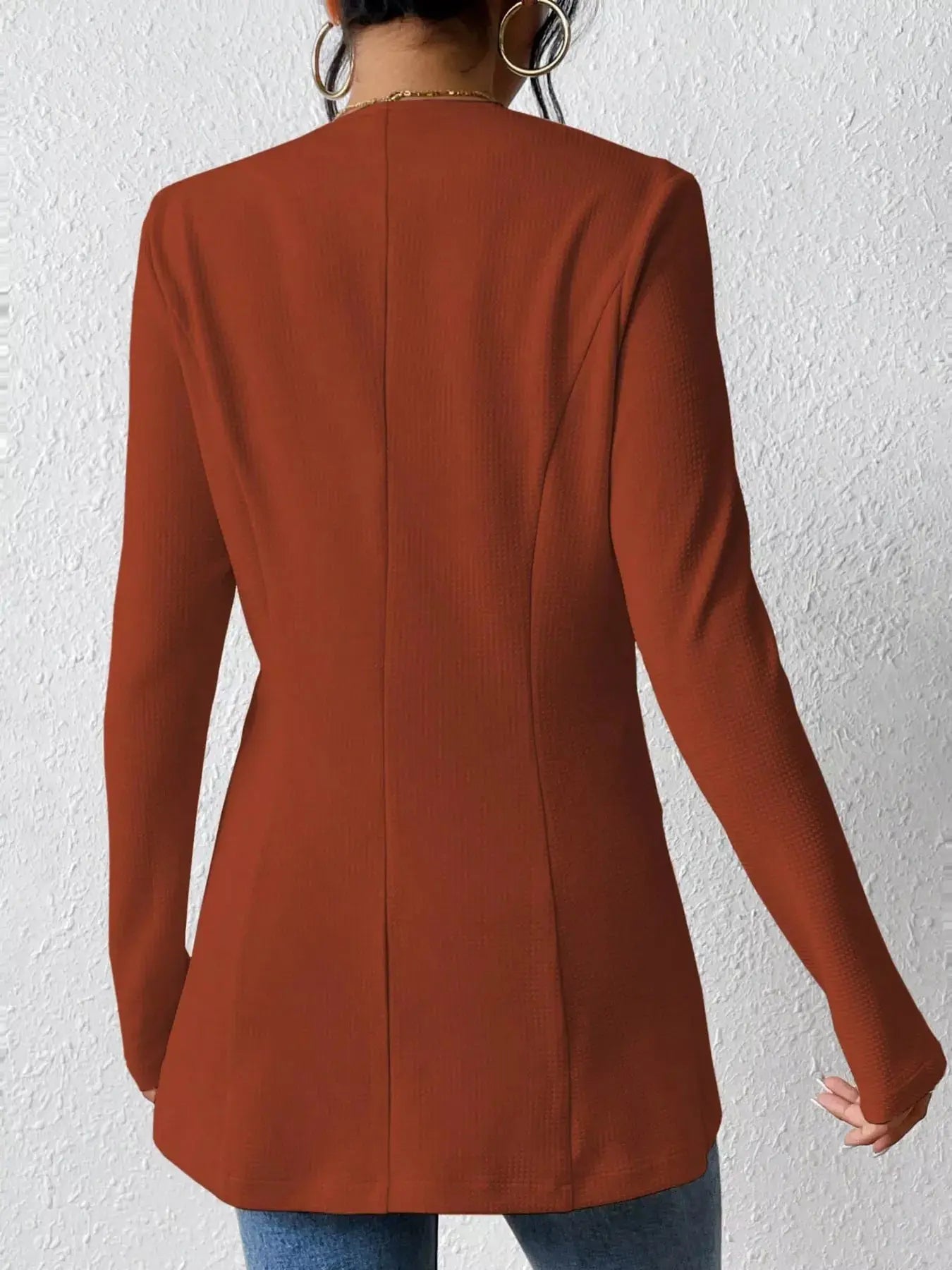 One Button Womens Long Sleeve Blazer - Be Bliss Boutique