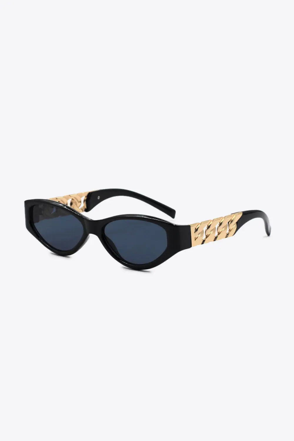 Chain Detail Cat Eye Sunglasses – UV400 Fashion Shades - Be Bliss Boutique
