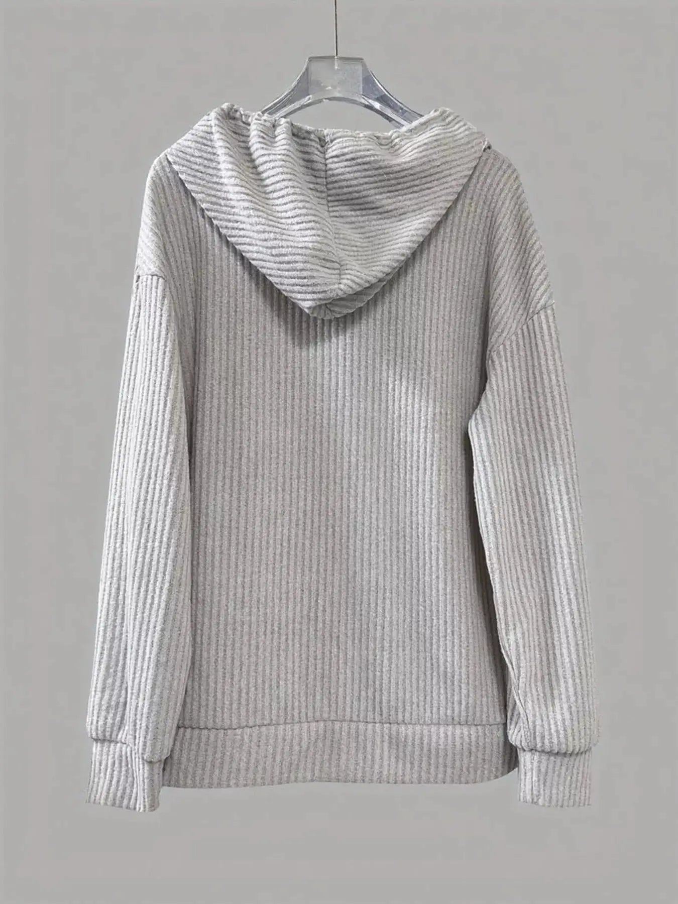 Button Front Drawstring Hoodie - Be Bliss Boutique