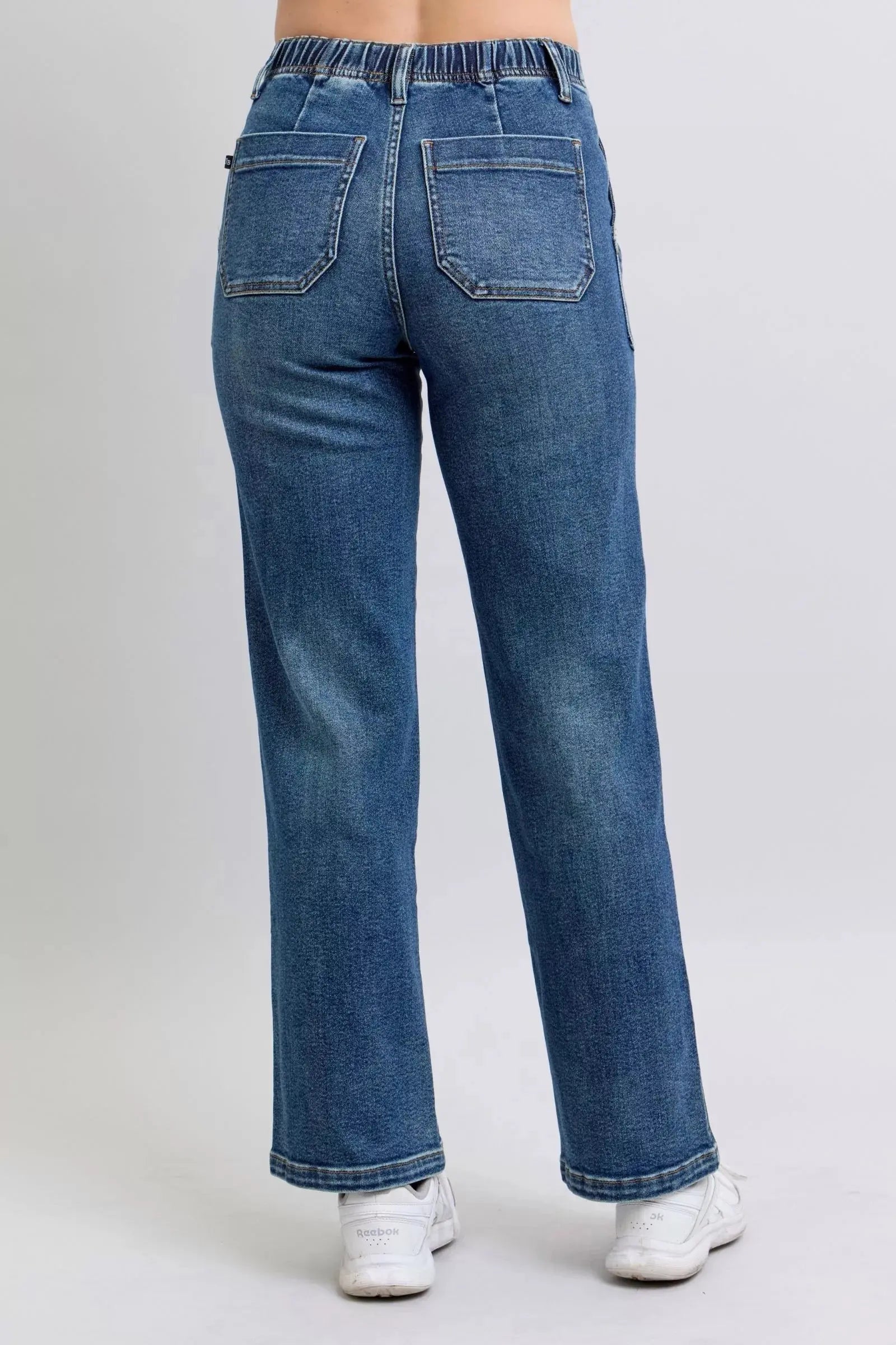Judy Blue Jeans - Drawstring Straight Jeans with Pockets - Be Bliss Boutique