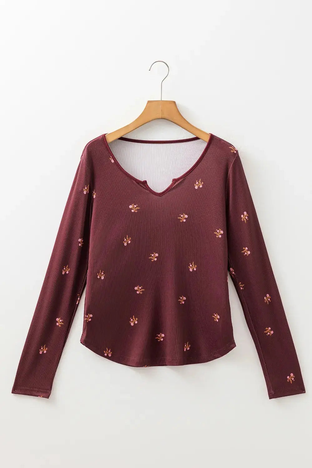 Floral Long Sleeve T Shirt - Be Bliss Boutique