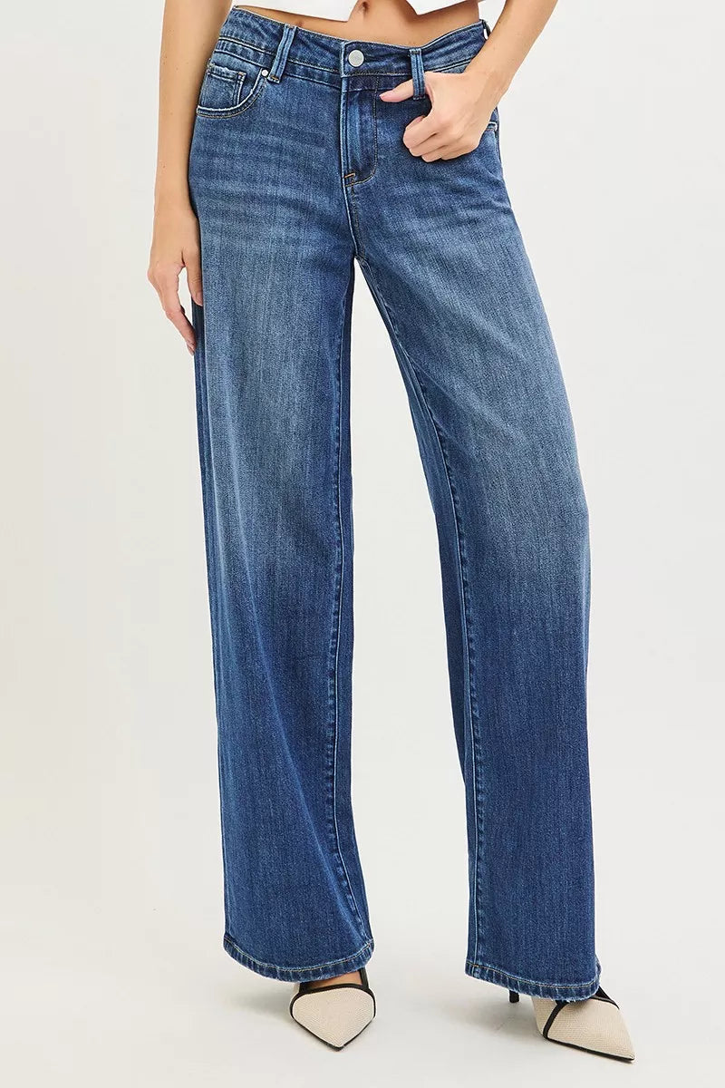 RISEN Jeans - Slouchy Baggy Jeans with Pockets - Be Bliss Boutique