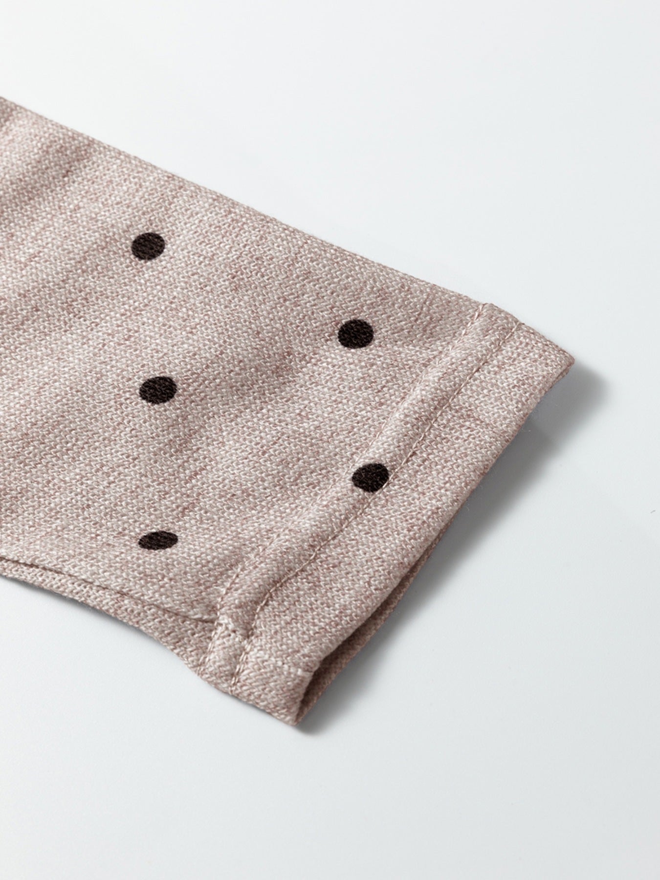 Polka Dot Boat Neck Knit Long Sleeve Shirt - Be Bliss Boutique