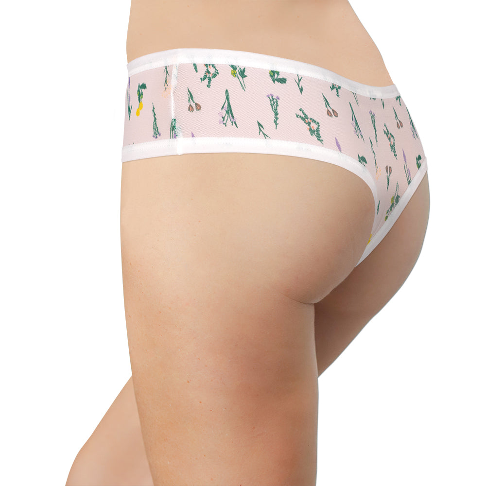 Sweet & Comfy White Mesh Thong – XS–2X - Be Bliss Boutique