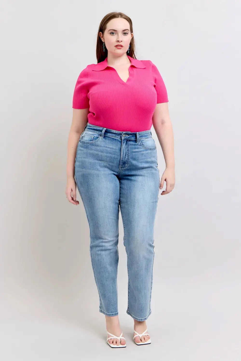 Plus Size High Waist Judy Blue Dad Jeans - Be Bliss Boutique