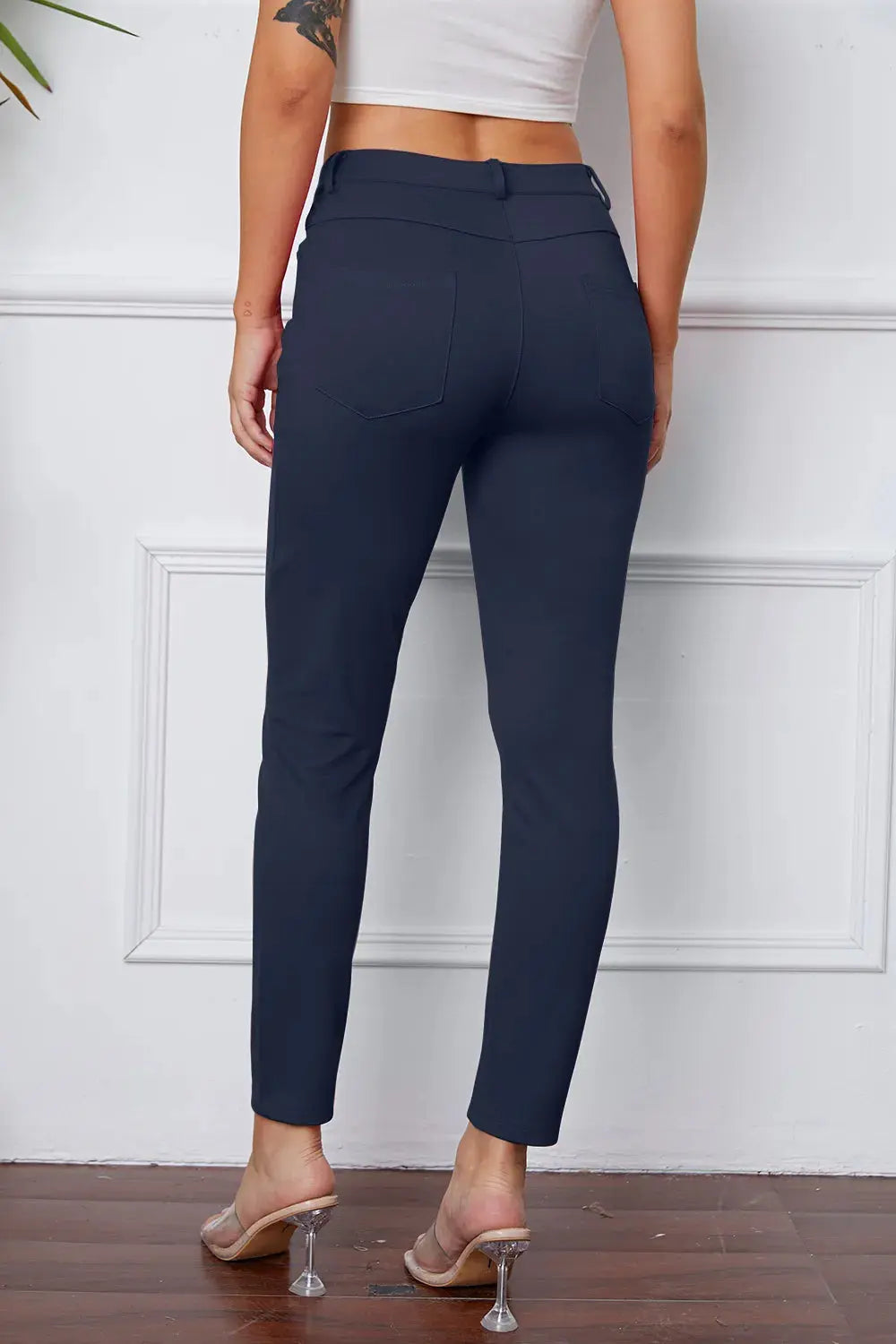 Basic BAE Full Size StretchyStitch High Waist Skinny Pants - Be Bliss Boutique
