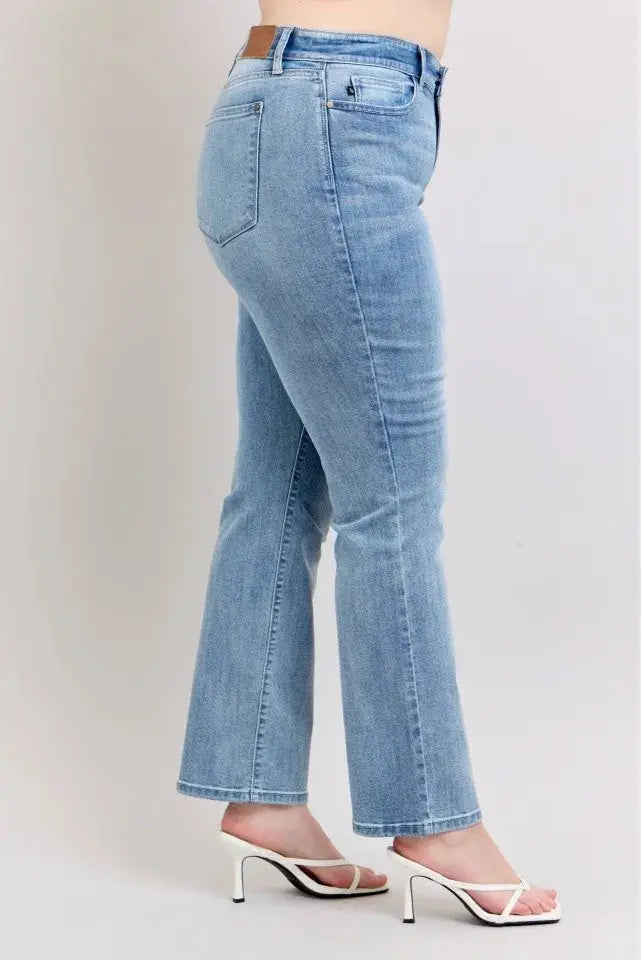Plus Size High Waist Judy Blue Dad Jeans - Be Bliss Boutique